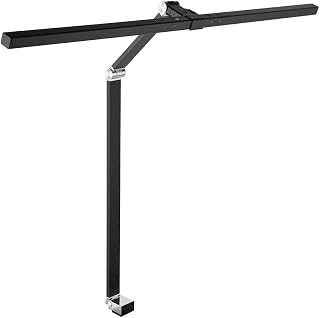 ALCO Albert 937-11 Lampe de bureau LED avec pince de table, noire — Lampe de bureau menée
