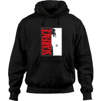 Hoodie graphique Scarface en noir et blanc