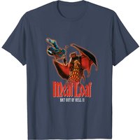 T-shirt Meat Loaf Bat II pour hommes en noir