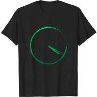 T-shirt 420 Imprimé Horloge Gradient Vert pour Hommes