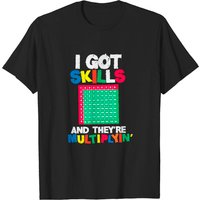 T-shirt pour hommes I Got Skills They're Multiplying - Prof de math — T-shirts pour hommes