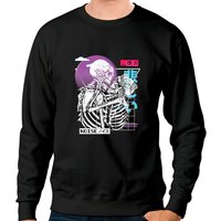 Sweat à Capuche Esthétique Skeleton Vaporwave - Unisexe Kawaii — Sweats à capuche pour hommes