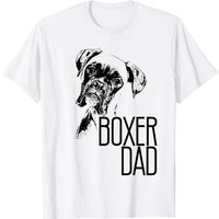 T-shirt Dog Dad - Cadeau Visage de Boxer pour Amateurs de Chiens — T-shirts pour hommes
