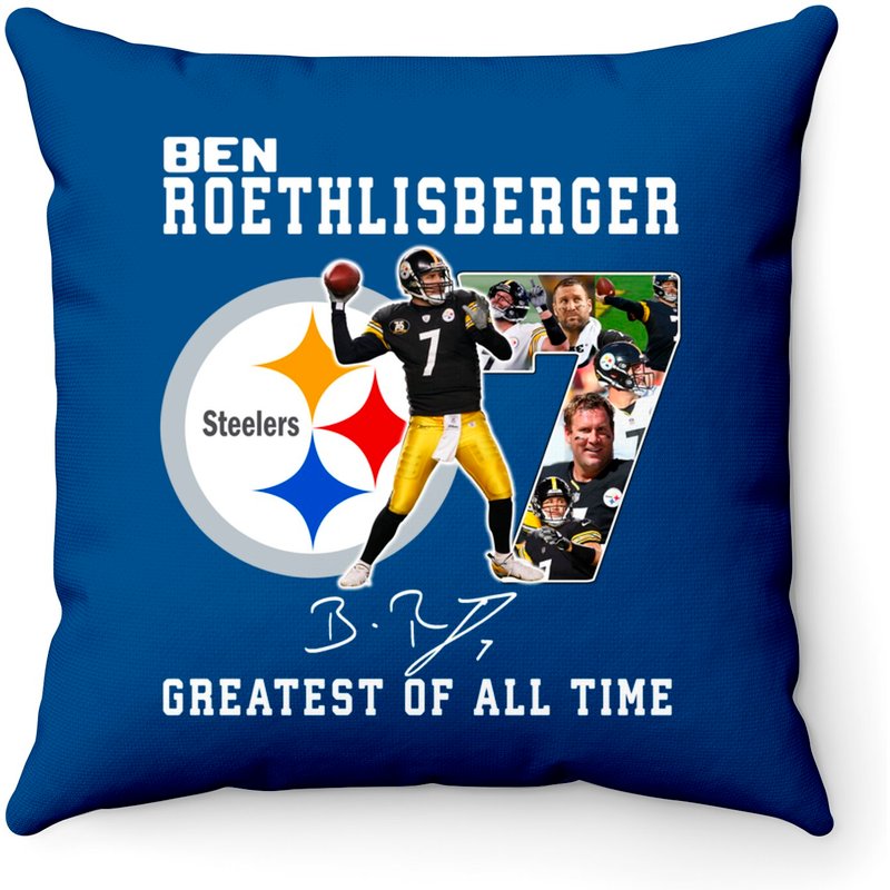 Coussins Ben Roethlisberger Le Plus Grand De Tous Les Temps — Coussins décoratifs