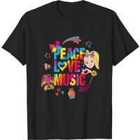 JoJo Siwa Men's Music T-Shirt with Peace Love Music Graphic — Mens T Shirts