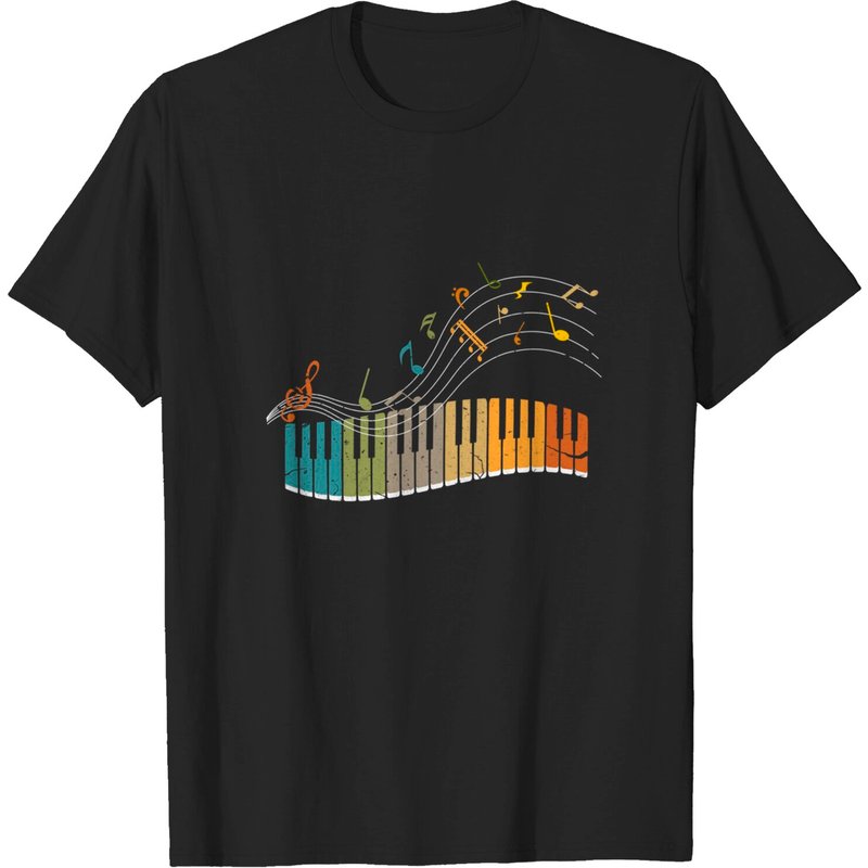 T-shirt de musique pour pianistes et musiciens