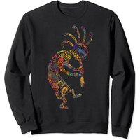 Sweat à Capuche Art Kokopelli Amérindien avec Ornements — Sweats à capuche pour hommes