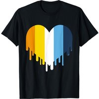 T-shirt Dripping Heart Aroace Pride pour hommes — T-shirts pour hommes