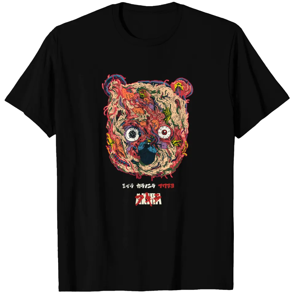 Akira Bear - T-shirt pour hommes en noir — T-shirts pour hommes