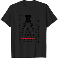 T-shirt pour hommes Eye Chart en couleur royale