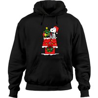 Snoopy Célébrer Noël avec Woodstock Hoodie Unisexe — Sweats à capuche pour hommes