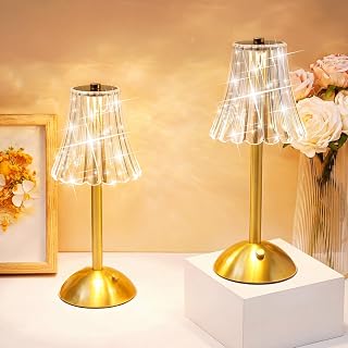 Liliful Cordless Rechargeable Touch LED Desk Lamp - 3 Color Dimmable