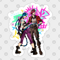 Autocollant Jinx & Vi - Arcane — Autocollants et stickers
