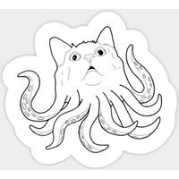 Cathulu Catshirt Sticker