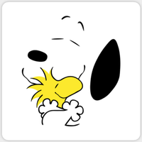 Hug Snoopy Sticker — Stickers & Decals