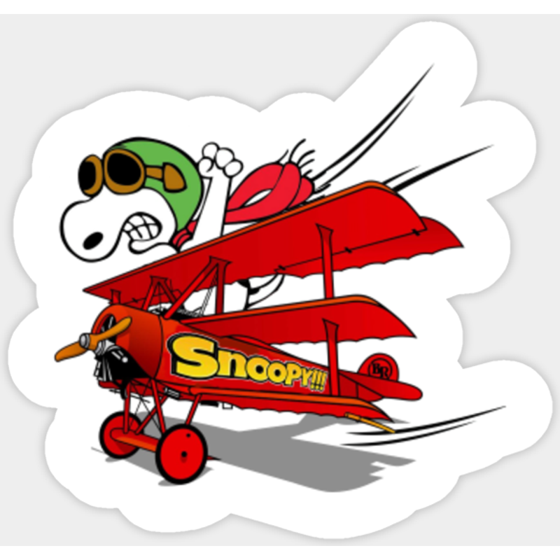 Snoopy Sticker - Kiss-Cut Design for Flexible Application