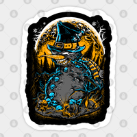 Evil Snowman Happy Holidays Sticker — Stickers & Decals