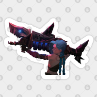 Jinx And The Cannon - Arcane Lol Sticker