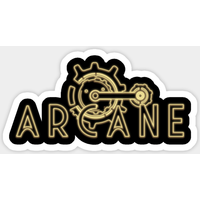 Autocollant néon de tatouage au cou Vi d'Arcane — Autocollants et stickers