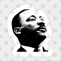 Martin Luther King Portrait Pop Art Sticker — Stickers & Decals