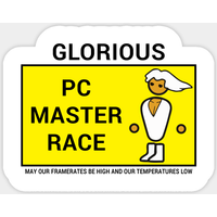 Autocollant PC Master Race — Autocollants et stickers