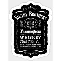 Autocollant Étiquette de Whisky Shelby Brother's Ltd - Peaky Blinders