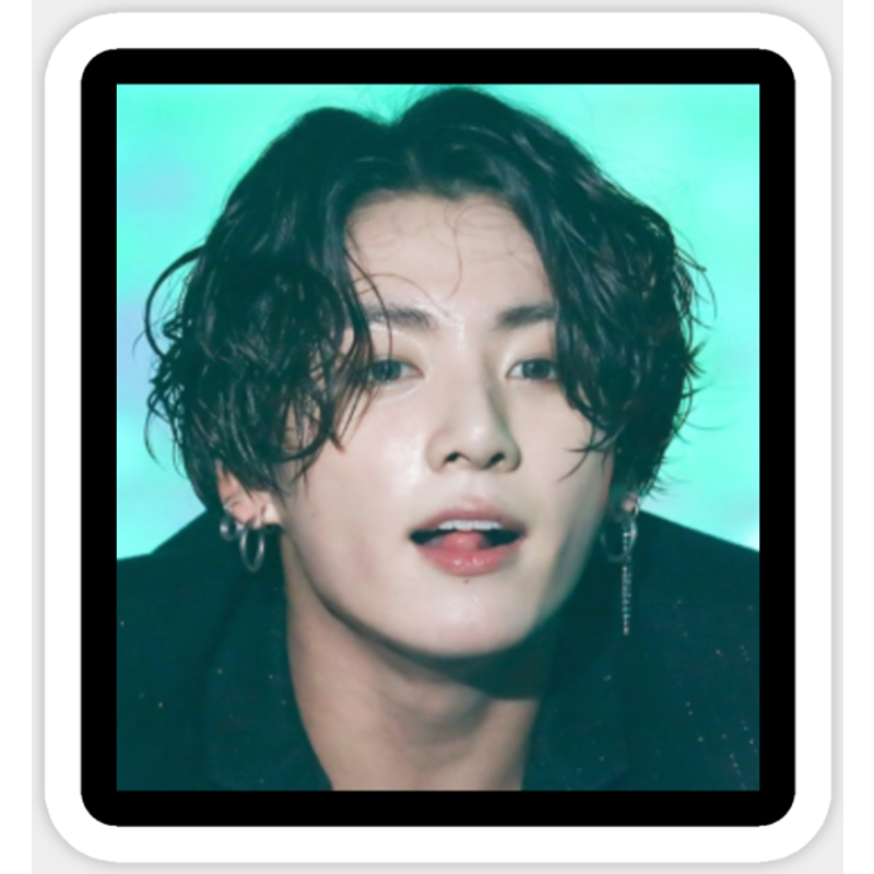 Autocollant Jungkook BTS - Design Découpe Flexible — Autocollants et stickers
