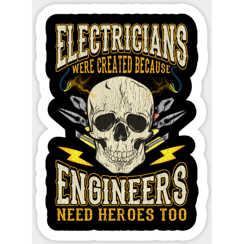 Autocollant Citations Humoristiques Électriciens — Autocollants et stickers