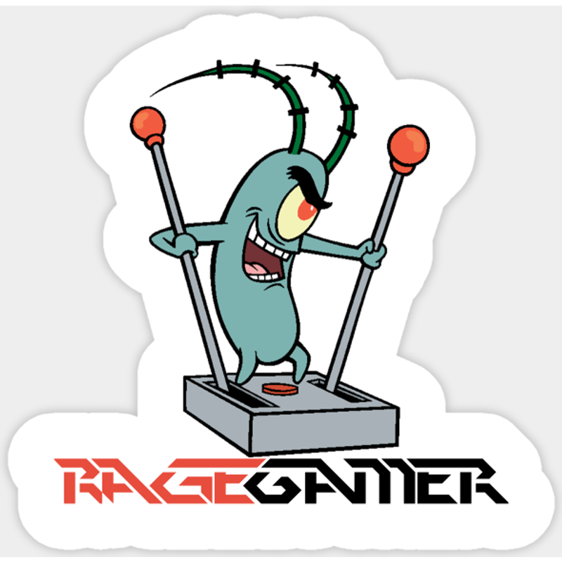 Autocollant Rage Gamer - Gamer — Autocollants et stickers