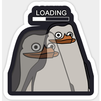 Autocollant Loading. Penguin. - Meme — Autocollants et stickers