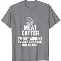 T-Shirt Meat Cutter I'm Not Arguing I'm Just Explaining pour hommes — T-shirts pour hommes