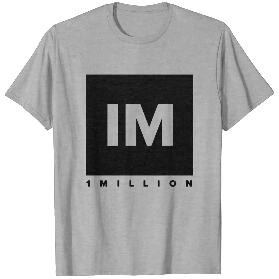 T-Shirt Heavyweight pour Hommes 1 MILLION Dance Studio en Gris Sport