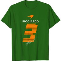 T-Shirt pour hommes Daniel Ricciardo en noir