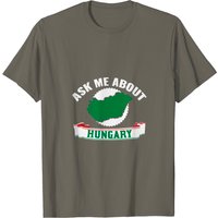 T-Shirt pour Homme Ask Me About Hungary — T-shirts pour hommes