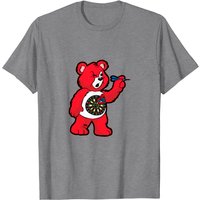 T-Shirt Darts Teddy Bear Joueur de Fléchettes 180 Cadeau Dartboard — T-shirts pour hommes