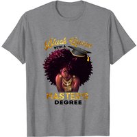 Black Queen Master's Degree Graduation 2020 T-Shirt for Men