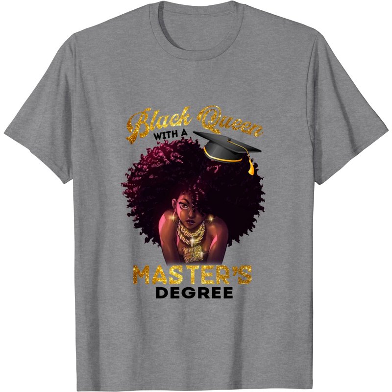 T-Shirt pour Hommes Black Queen Diplôme de Maîtrise 2020 — T-shirts pour hommes