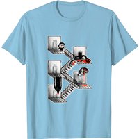 Downstairs Surreal Men's T-Shirt in Black