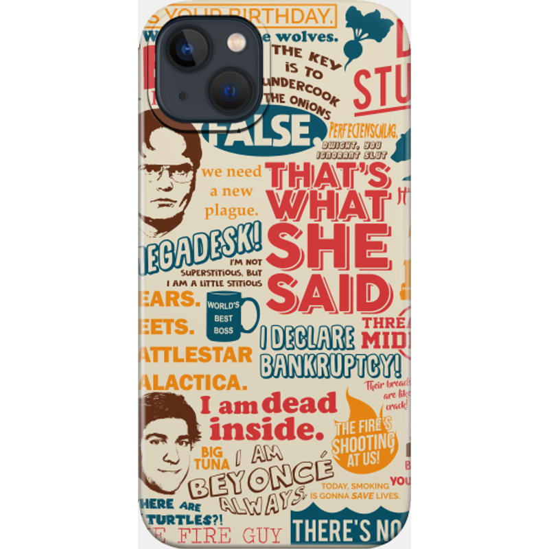 The Office Quotes Colors Phone Case — Phone Case