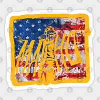 Macho Amercia Macho Man Sticker