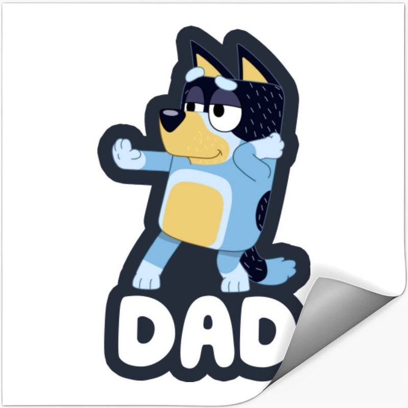 Blueydad - Square Sticker with Glossy Finish — Stickers & Decals
