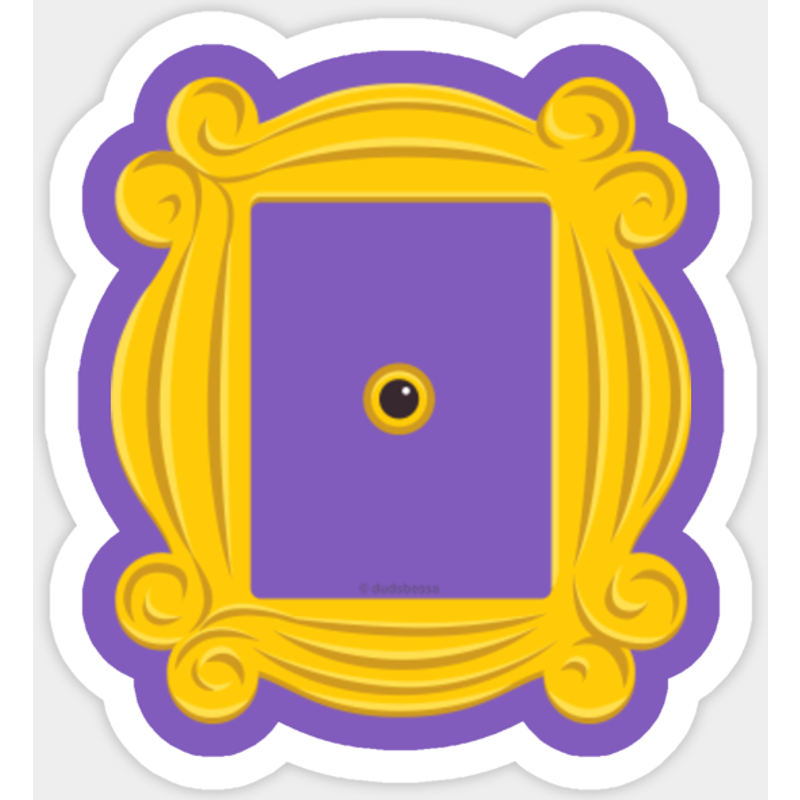 Peephole Frame - Friends Sticker — Stickers & Decals