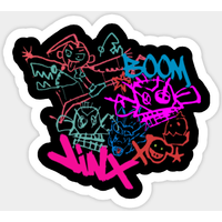 Autocollant Jinx Graffiti II - Arcane — Autocollants et stickers
