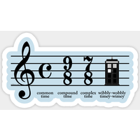 Wibbly-wobbly Timey-wimey Doctor Who Sticker — Stickers & Decals