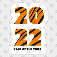 Autocollant Année du Tigre 2022 — Autocollants et stickers