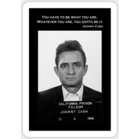 Autocollant de la photo judiciaire de Johnny Cash — Autocollants et stickers