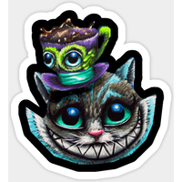 Autocollant Chat Souriant pour Amateurs de Chats