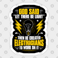 Autocollant Électricien Sparky Travailleur Électrique — Autocollants et stickers