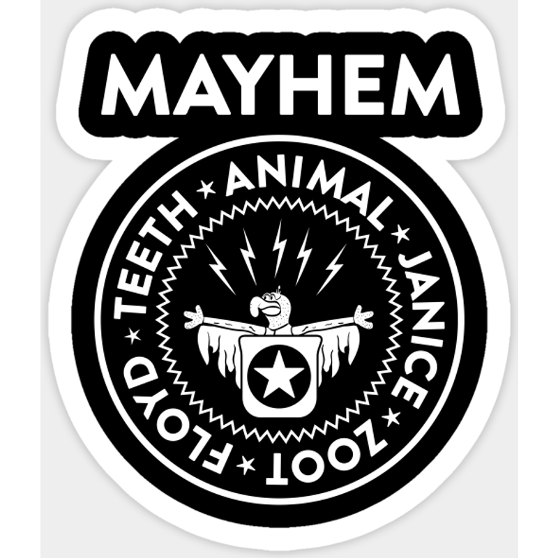 Autocollant Mayhem - Muppet