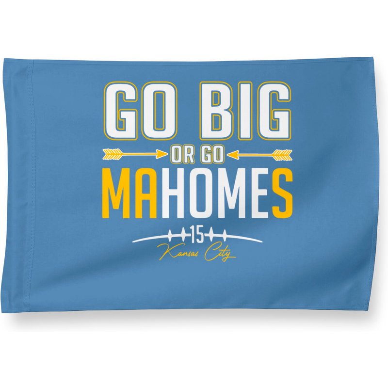 L Go Big Or Go Mahomes Football House Flag — Decorative Flags